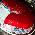 aerik.mansfield's cooksnap of when they made Rainbow jello shot cake.