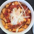 El cooksnap de Sabina Merlo cuando hizo Ñoquis de calabaza.