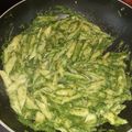 El cooksnap de Jorge Alvez cuando hizo Penne Rigate con crema de espinacas.