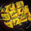 Moubani Das Biswas's cooksnap of when they made মশলা ঢোকলা (masala dhokla recipe in Bengali).