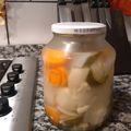 El cooksnap de Nora cuando hizo Pickles de coliflor, zanahorias y cebollas como los de mi abuela.