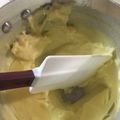 El cooksnap de Isa cuando hizo Crema pastelera.