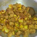 mahima Awasthi का कुकस्नैप जब उन्होंने आलू सोयाबीन सब्जी(aloo soyabeen ki sabzi recipe in hindi) बनाया था।