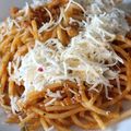 Magyarné Nyírő Kati Cooksnap-ja, amikor elkészítette a(z) Bolognai spagetti receptet.