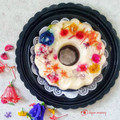 Cooksnap dari imaimey_ untuk resep Puding Coklat Susu Chia Seed Edible Flower