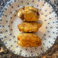 El cooksnap de Irene-Guirao cuando hizo Rollos  de pollo rellenos jamón y queso.