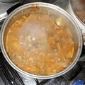 El cooksnap de Miguel Morales cuando hizo Carne de puerco con calabaza y elote.