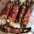 Chef Mommy Nessa's cooksnap of when they made BBQ Bacon Wrapped Asparagus Spears.