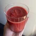 El cooksnap de Ana Pernas cuando hizo Gazpacho de remolacha.