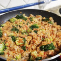 El cooksnap de Maria.86 cuando hizo Salteado de quinoa con carne picada.