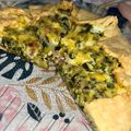 El cooksnap de Natalia Nuñez cuando hizo Tarta de puerro, cebolla, queso y panceta.