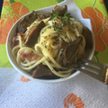 El cooksnap de LasRecetasDeMiMadre cuando hizo Pasta de espaguetis con champiñones y panceta al ajillo.