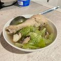理科生學煮菜 的 一鍋到底#蒜味滿滿#蒜頭雞湯 cooksnap