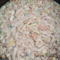 El cooksnap de Carmeta cuando hizo Crema de lentejas rojas, calabacín, coliflor y puerro.