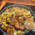El cooksnap de Almudena Collado cuando hizo Berenjenas con chorizo y queso rallado.