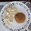 El cooksnap de David ML cuando hizo Pechuga de pollo en salsa de queso.