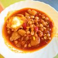 El cooksnap de Alfonso Hernández Solano cuando hizo Garbanzos y maíz con hortalizas. Plato vegetariano.