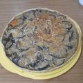 El cooksnap de Carolina cuando hizo Tarta de berenjena con cebolla de verdeo.