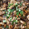 Cooksnap Sarah Othman semasa beliau membuat Sotong dan gajus stir-fry.