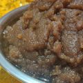 vrida का कुकस्नैप जब उन्होंने आटे का हलवा (atte ka halwa recipe in Hindi) बनाया था।