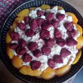 El cooksnap de Andrea Cardozo cuando hizo Tarta de crema pastelera y durazno.