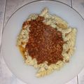 El cooksnap de Citlaly González cuando hizo Pasta a la boloñesa.