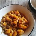 El cooksnap de Susana cuando hizo Calabaza con garbanzos.
