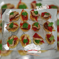 El cooksnap de Monik cuando hizo Blinis de cebolla caramelizada, pimiento del piquillo y filetes de melva.