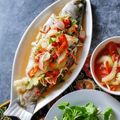 Cooksnap Julia ALeen Aireish semasa beliau membuat Siakap Stim.