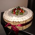 El cooksnap de Erika cuando hizo Torta de cumpleaños con frutas de estación.