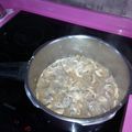 El cooksnap de Lau cuando hizo Ternera en salsa de vino con champiñones.