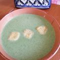 El cooksnap de Isamag Chave cuando hizo Crema de calabaza con espinacas.