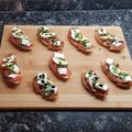 El cooksnap de Rubén cuando hizo Tostas de tomates, queso feta y albahaca.