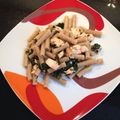El cooksnap de Amaya De Rueda Cicuéndez cuando hizo Macarrones con espinacas y jamón.