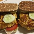 El cooksnap de José A. Avellaneda cuando hizo Hamburguesa de salmón con salsa de curry y mango.