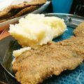 El cooksnap de Anna Bella alias Moni Argento cuando hizo Milanesas de Carne con Puré de papas.