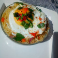 Maryam Yarima's cooksnap of when they made Aisha's Special stir fry noodles with minced meat and sunny side up egg.