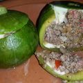 El cooksnap de Vicky Viera cuando hizo Zapallitos rellenos de carne picada y ricota.