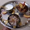 Rumi shrivastav का कुकस्नैप जब उन्होंने व्रत की फलाहारी थाली (vrat ki falahari thali recipe in Hindi) बनाया था।