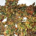 El cooksnap de Carmen Leal cuando hizo Buñuelos de hojas de remolachas.