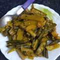 স্বর্নাক্ষী চ্যাটার্জি 's cooksnap of when they made মশলা ভেন্ডি ভাজা (Masala vendi bhaja recipe in Bengali).