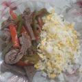 El cooksnap de Pablo Matias Cordoba cuando hizo Lomo con pimientos al limón.