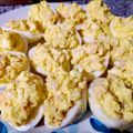 El cooksnap de Cristina Vargas cuando hizo Huevos rellenos.