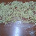 El cooksnap de Maria Teresa Garcia cuando hizo Fideos caseros.
