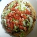 Sandra's cooksnap of when they made BLT PIZZA.