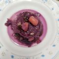 El cooksnap de Faustino Mateo Corrochano cuando hizo Lombarda con manzana, pasas y piñones.