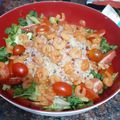 El cooksnap de Gime Maza cuando hizo Ensalada con cous-cous y langostinos.