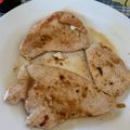 El cooksnap de Laura cuando hizo Pechuga de pavo al limón.