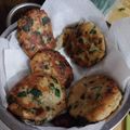 El cooksnap de armando villa cuando hizo Tortitas de papa con espinaca y queso.