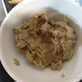 El cooksnap de Pilar cuando hizo Paté de berenjena y atún.